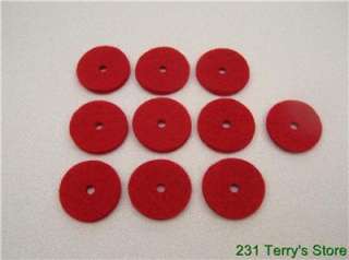10 NEW SEWING MACHINE RED SPOOL PIN FELT PADS  