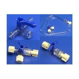   Stopcock   Double 3 Way w/ Male Luer Lock Adapter, Port Cover   Each