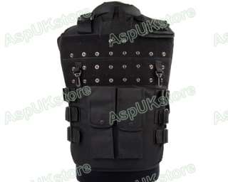 Airsoft Paintball Tactical Combat Assault Vest Black AG  