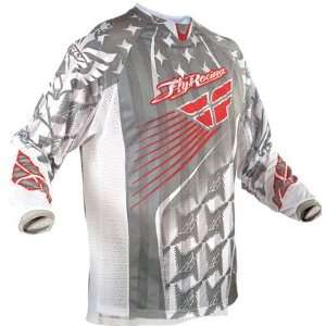 Fly Racing Youth Kinetic Mesh Jersey   2011   Youth X Large/White 