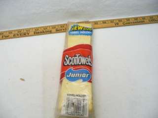   Retro 1960s 1970s Scott Mini Paper Towel Holder White antique very old