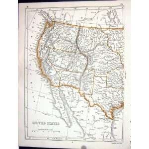  Lowry Antique Map 1853 United States America California 