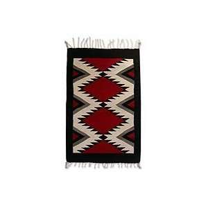  NOVICA Zapotec wool rug, Sun Fire (2x3.5)