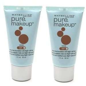  Maybelline Pure Makeup Foundation 3 COCOA (Qty, of 2 Tubes 
