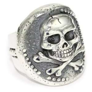  King Baby Coin Mens Skull Ring, Size 11 Jewelry