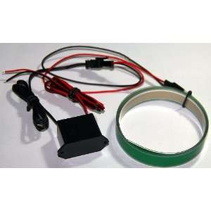  1 Meter El Strip, El Tape (Green) + Dc 12v Inverter Car 