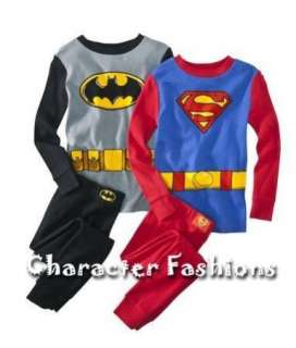   OR SUPERMAN Pajamas pjs Size 4 6 8 10 Shirt Pants COSTUME  
