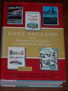 READERS DIGEST CONDENSED BOOKS BEST SELLERS 1961  