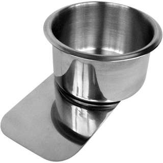 JUMBO STAINLESS POKER TABLE CUP HOLDER W/LIP   NEW  