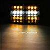 18 LED Flashing Strobe Dash Emergency Light Amber/White  