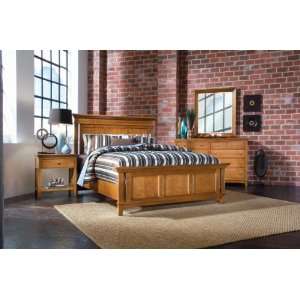   Sterling Pointe Panel Bed Collection Maple 