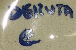 Deruta Pottery set of 4 FINEST GEO PATTERN PLATES  