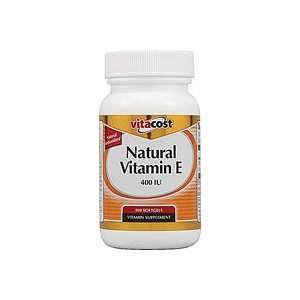  Vitacost Natural Vitamin E    400 IU   100 Softgels 