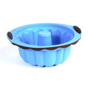  SiliconeZone New Wave Bund form Pan 10 cup, Bright Blue 