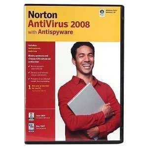 Symantec Norton AntiVirus 2008 Software w/Antispyware for 