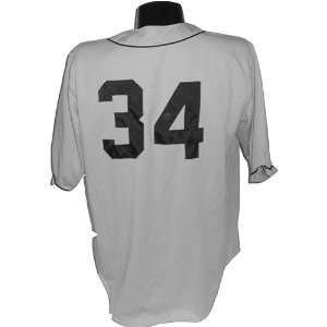 34 Notre Dame Grey Throwback Game Used Baseball Jersey  