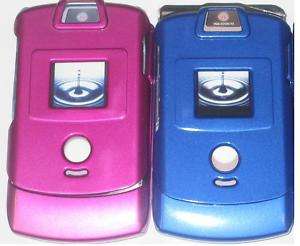 Hard Case Motorola Razr V3 V3x V3m V3i blue&pink Cover  