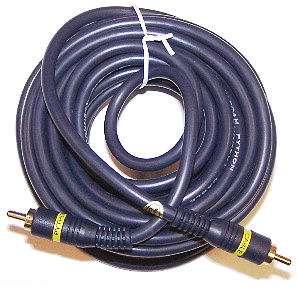 Image of 25 Python Subwoofer Single RCA Premium Audio Cable