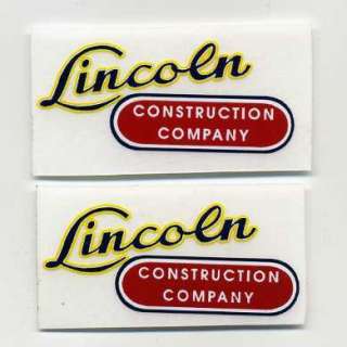   we offer a variety of Lincoln and Minnitoy parts and decals on 