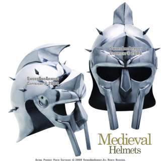 Gladiator Roman Maximus Style Helmet Armor with Spikes  