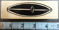 SURFBOARD WATER SPORTS Rubber Stamp #776 AMERICAN ART  