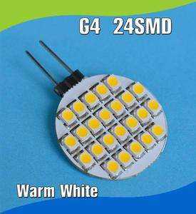 G4 / gu4 / GY4 24 SMD LED Warm White RV Camper Marine Light Bulb Lamp 