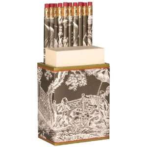   Toile Pencil and Paper Caddy, Williamsburg Bronze