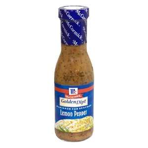   Dipt Marinade for Seafood, Lemon Pepper, 8.5 Ounce Unit (Pack of 6