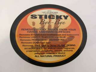 Sticky Bye Bye All Natural Biodegradable Sticky Remover  