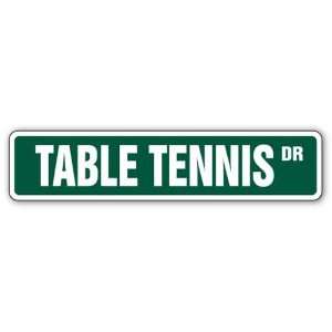   TENNIS Street Sign ping pong game room paddles Patio, Lawn & Garden
