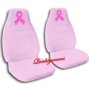  2 sweet pink ribbon car seat covers for a 2000 Honda Civic 