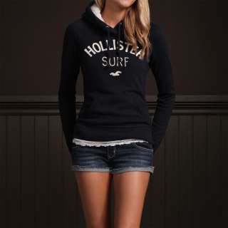 NWT XS X SMALL NAVY HOLLISTER A&F * SEAL BEACH Pullover HOODIE 