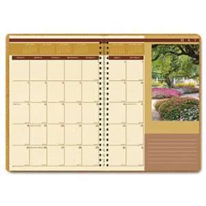   Full Color Monthly Planner, Ruled, 8 1/2 x 11, Brown 