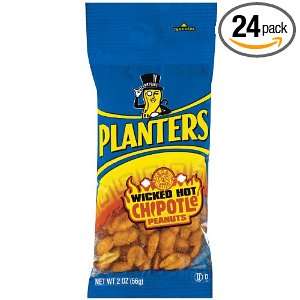 Planters Chipotle Peanuts, 2 Ounce Pouch Grocery & Gourmet Food
