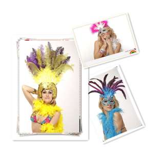 Yellow Open Face Headdress With Sequins★  