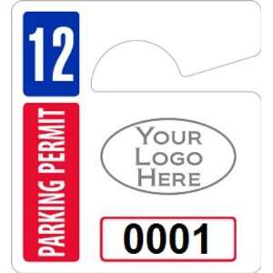 Plastic ToughTags Parking Permit Mini Template Reflective Hang Tags, 2 