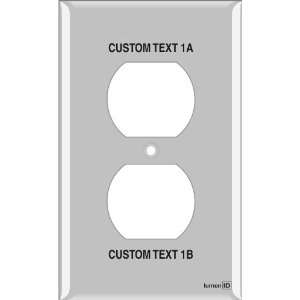   Light Switch Labels 1 Duplex (plastic   standard size) Home