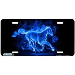 493 Fire Mustang Blue Horse License Plates Car Auto Novelty Front 