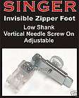 SINGER Featherweight 221 222 Invisible Zipper Foot Feet