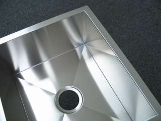 37 Zero Radius Undermount 50/50 Double Bowl Kitchen Sink 16G  