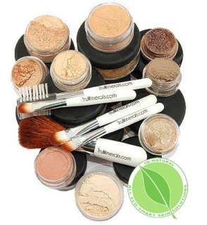 15 XL Makeup Kit TAN Minerals w/ 5 Brush Great Cover  