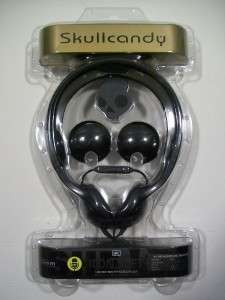 NEW SKULLCANDY Icon Soft Black Headphones with Inline Microphone IPOD 