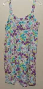 Hue Floral Print Short Nightgown Sleepwear NWT Small  