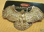 Eagle Belt Buckle Scrimshaw Brass NEW 1980 amp apos s  