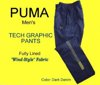 NEW Mens PUMA Lined TECH GRAPHIC Training TRACK Wind Style WARM UP 