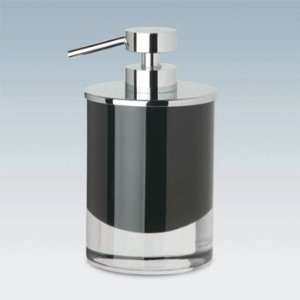   Crystal Glass Soap Dispenser with Chrome Pump 90435