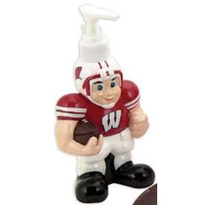   Football Wisconsin Badgers Soap Dispenser Player