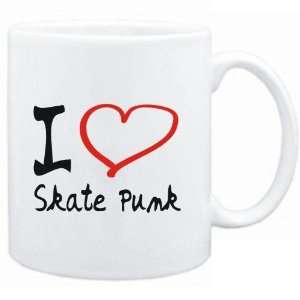  Mug White  I LOVE Skate Punk  Music