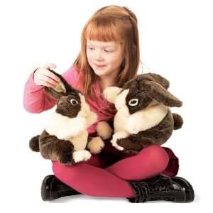  Folkmanis Dutch Rabbit 1in Hand Puppet Toys & Games