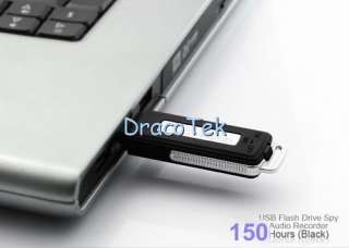 USB Flash Drive Spy Audio voice Recorder   150 Hour 8GB  